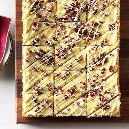 White Chocolate Cranberry Blondies