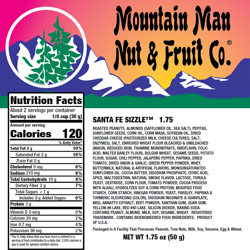 4134 Santa Fe Sizzle 1.75oz Label