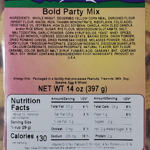 Bold Party Mix 14oz Label