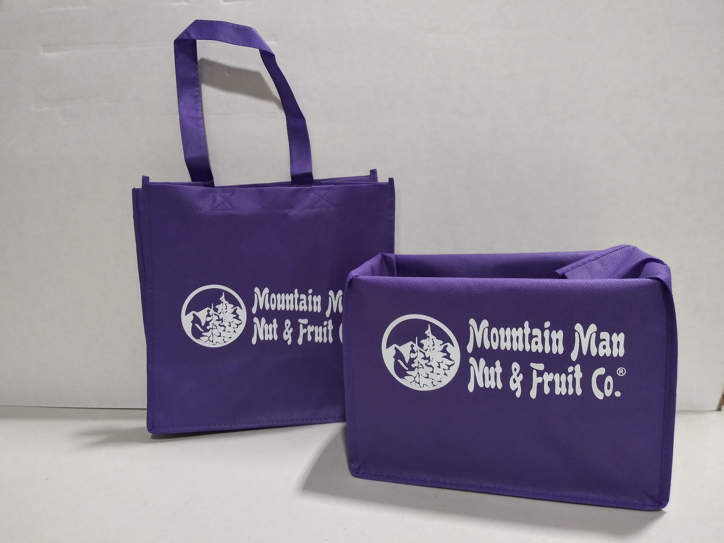 9059 Canvas Shopping Bags Purple -empty example