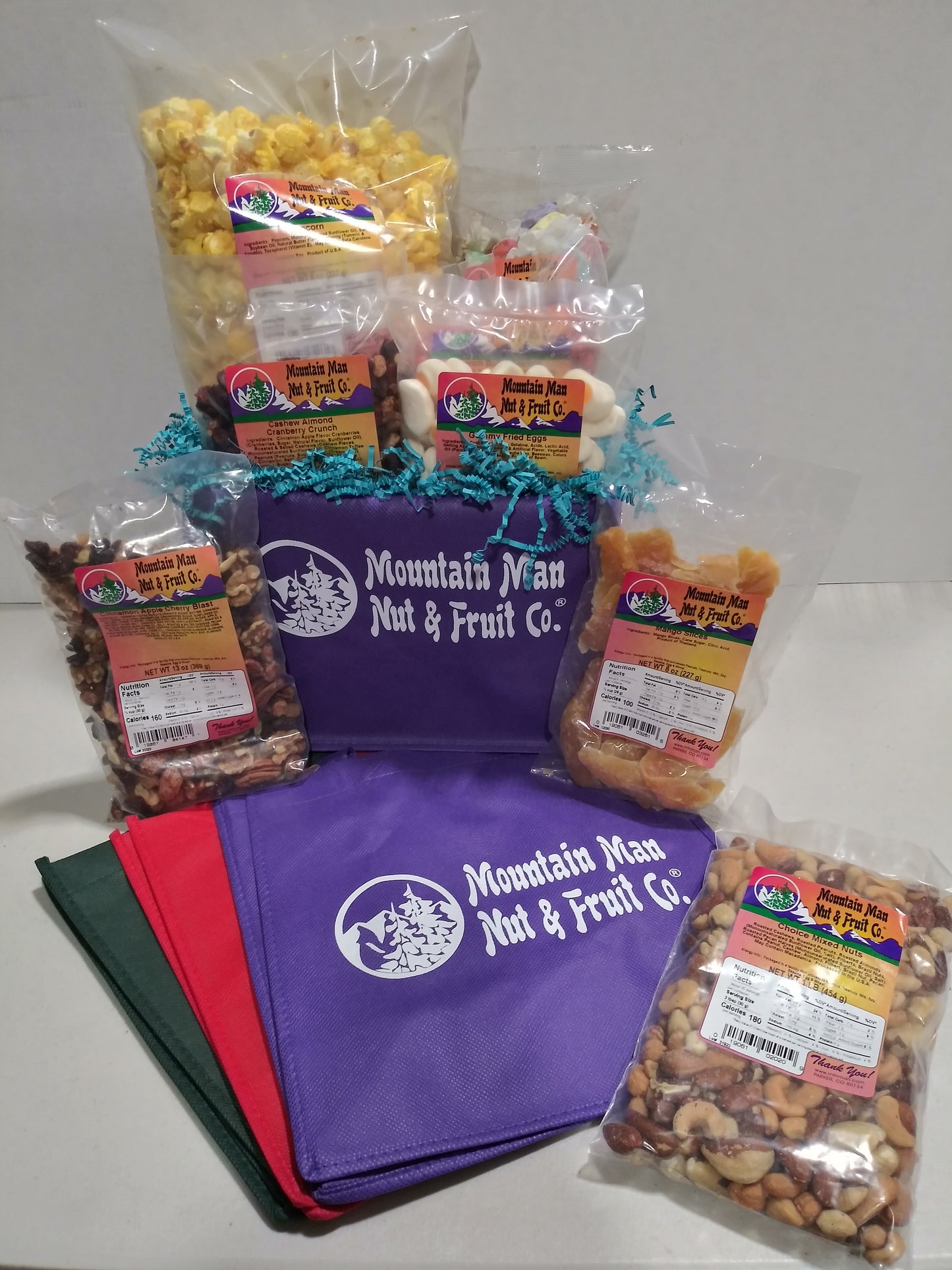 Purple Build Your Own Canvas Bag Example (also available in red and forest green)