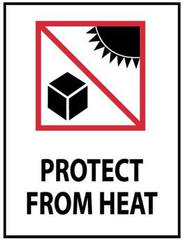 Heat Sensitive Packing - Protect from Heat