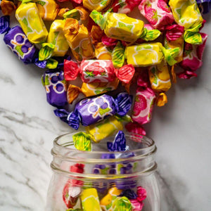 European Fruit Chews representing our selection of wrapped candies