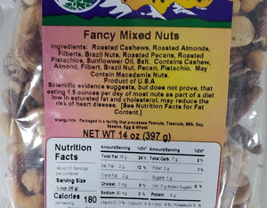FANCY  MIXED NUTS LABEL