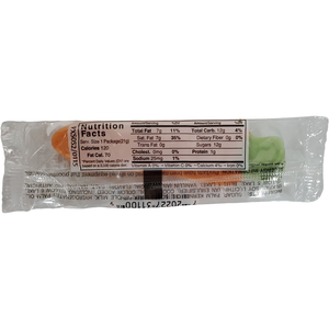 Orange Flavored Carrot Nutritional Label