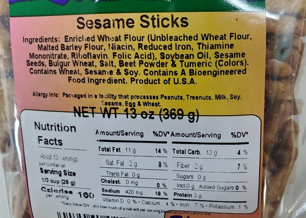 Sesame Sticks 13oz