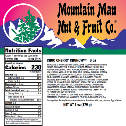 4026 Chocolate Cherry Crunch 6oz Label