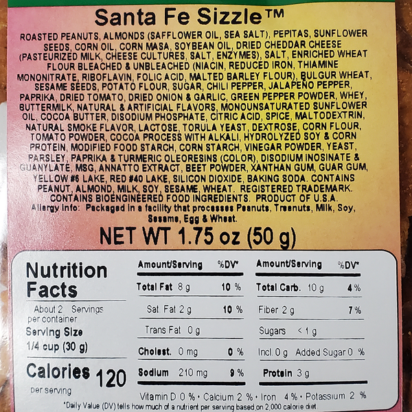 4134 Santa Fe Sizzle 1.75oz Label