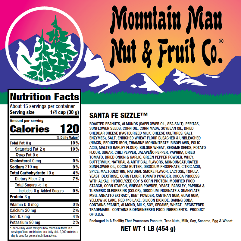 4136 Santa Fe Sizzle 1lb Label