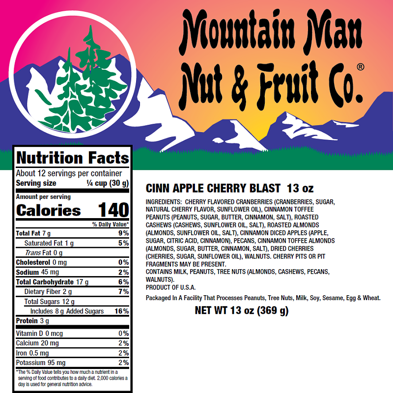 4147 Cinnamon Apple Cherry Blast 13oz Label