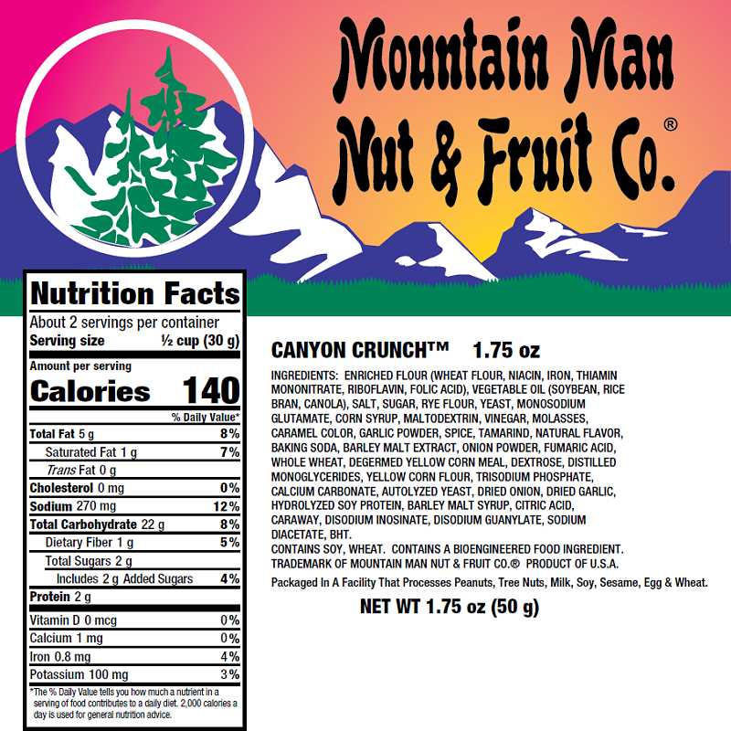 4170 Canyon Crunch 1.75oz Label