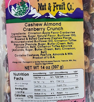 cashew almond cranberry crunch label pic