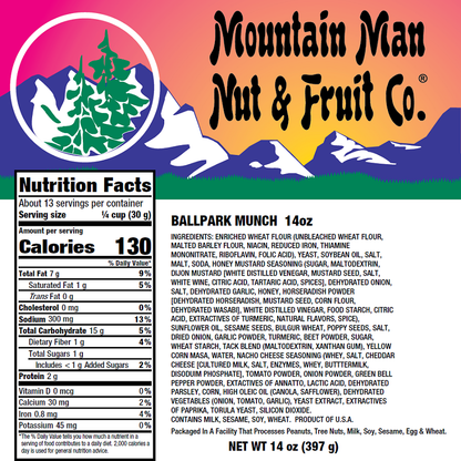 4225 Ballpark Munch 14oz Label