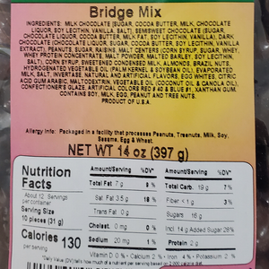 Bridge Mix 14 oz Label