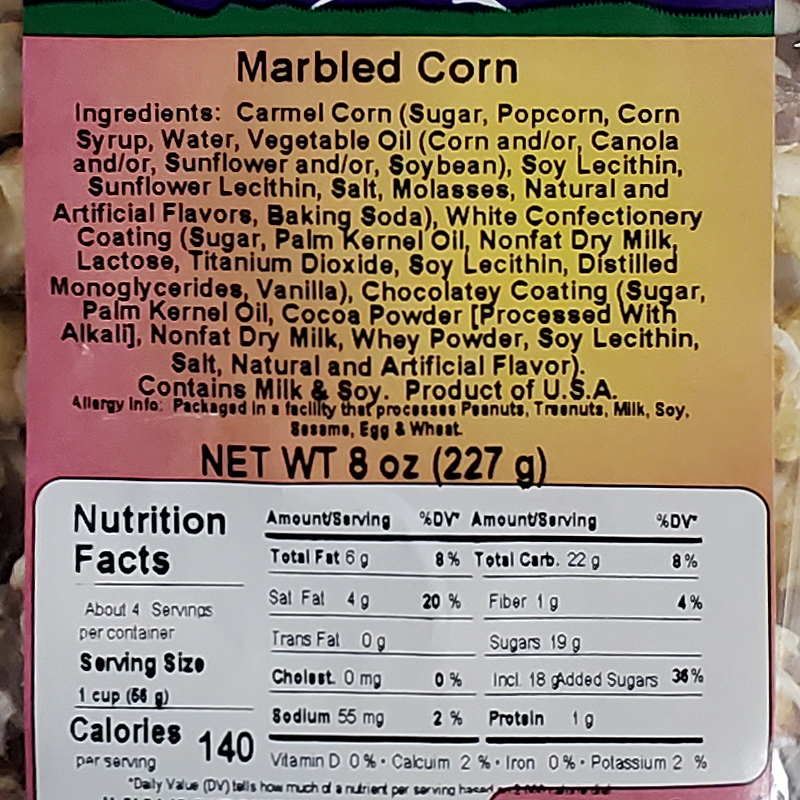 Marbled Corn 8oz Label