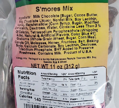 smores mix label