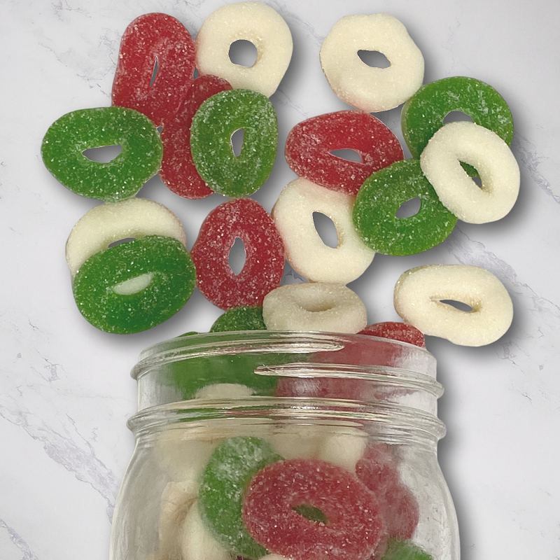 Sanded Gummy Wreaths