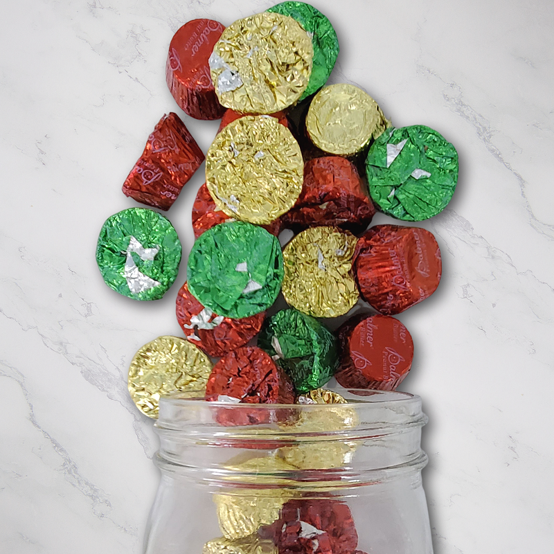 Peanut Butter Cups - Christmas colored wraps -14oz