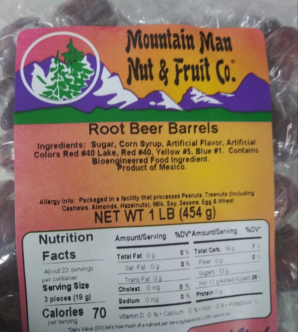 Root Beer Barrels Label