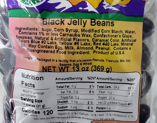 black jelly beans label pic