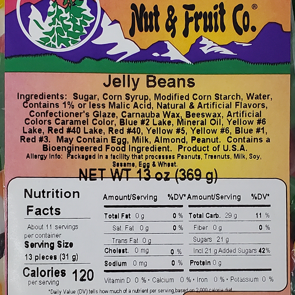 8030 Jelly Beans 13oz Label