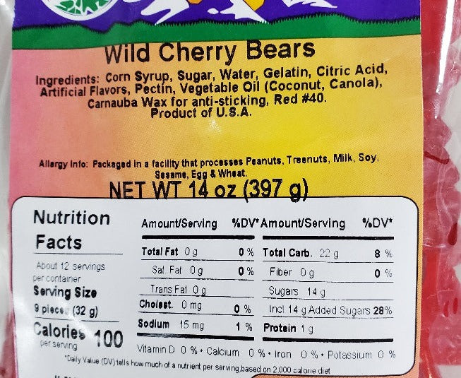 Wild Cherry Bears 14oz