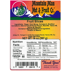 8416 Assorted Fruit Slices 14oz Label