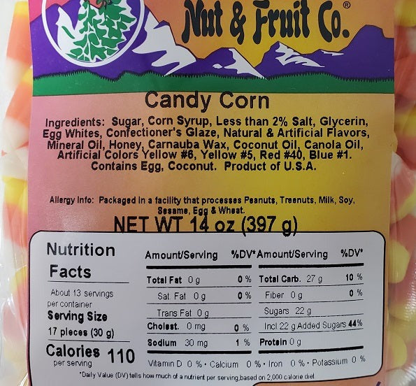 CANDY CORN LABEL