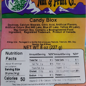 Candy Blox 8oz Label