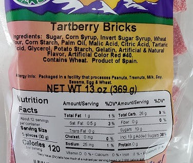 Tartberry Bricks 13oz