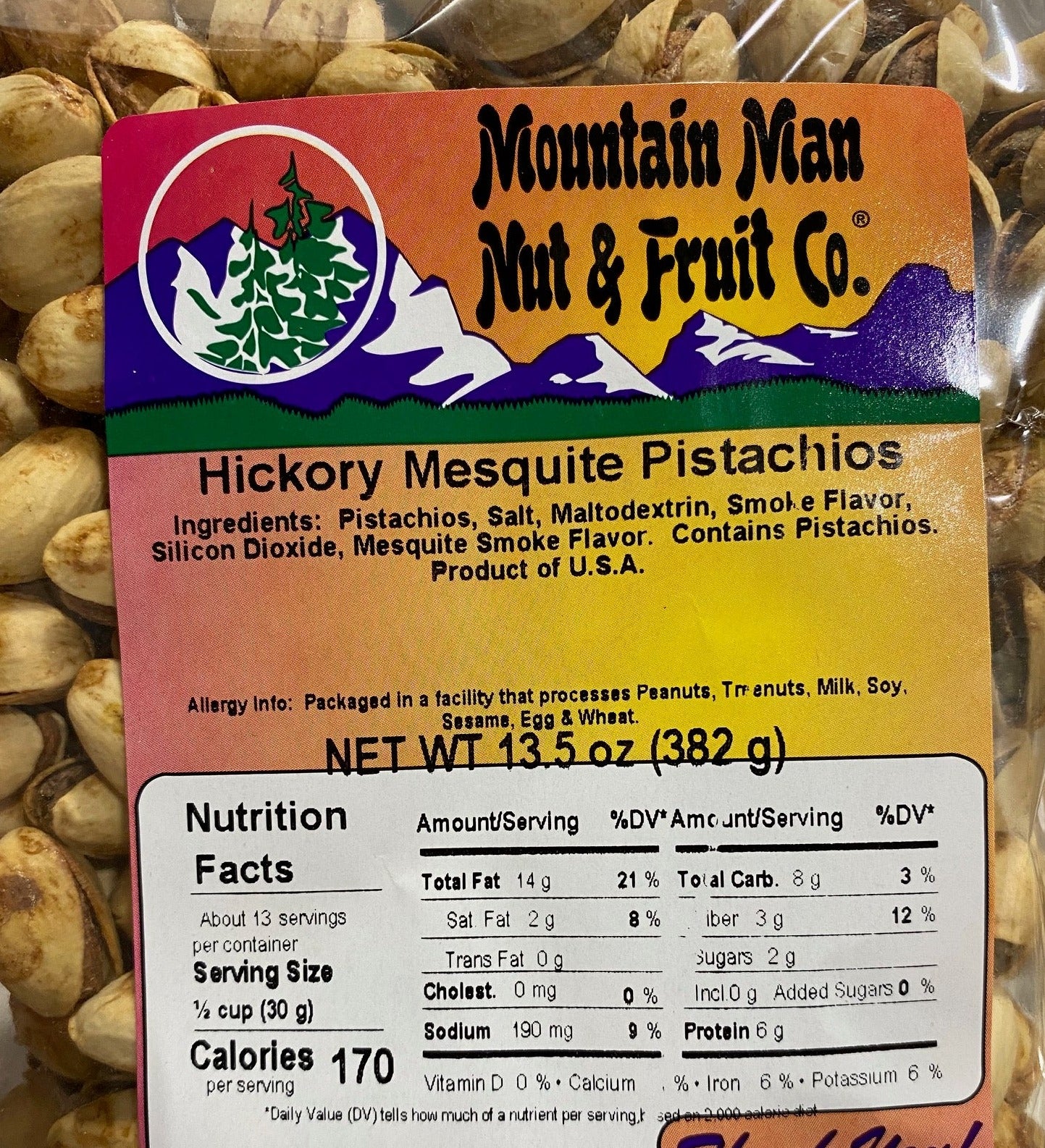 Hickory Mesquite Pistachios – Mountain Man Nut & Fruit