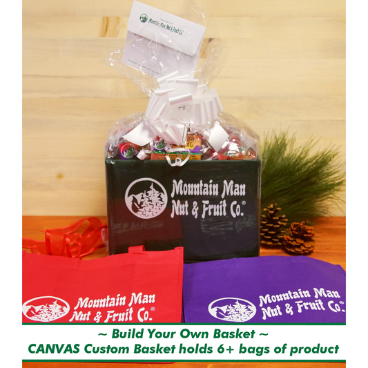 Build Your Own Canvas Custom Basket holds 6+ bags of product
