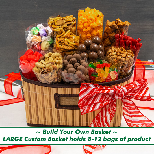 Build Your Own Large Custom Basket holds 8-12 bags of product