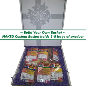 Build Your Own Naked Custom Basket holds 3-8 bags of product