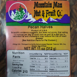 pecan halves label