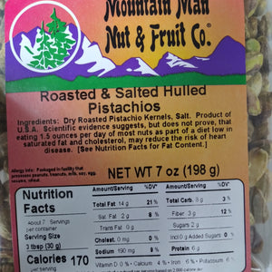 r&s hulled pistachios label