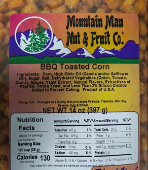 BBQ Toasted Corn Label