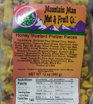 honey mustard pretzel pieces label