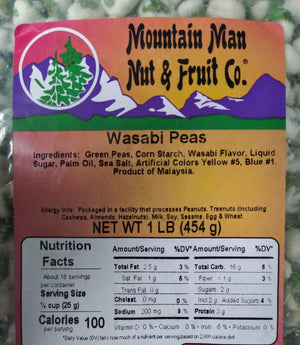 wasabi peas label