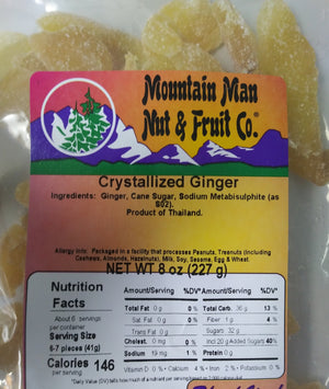 crystallized ginger label