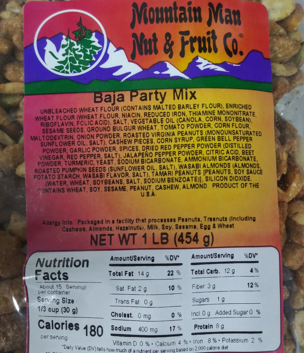 Baja Party Mix Label