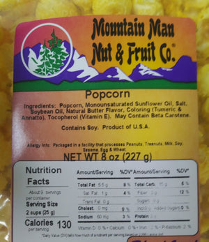 buttered popcorn label