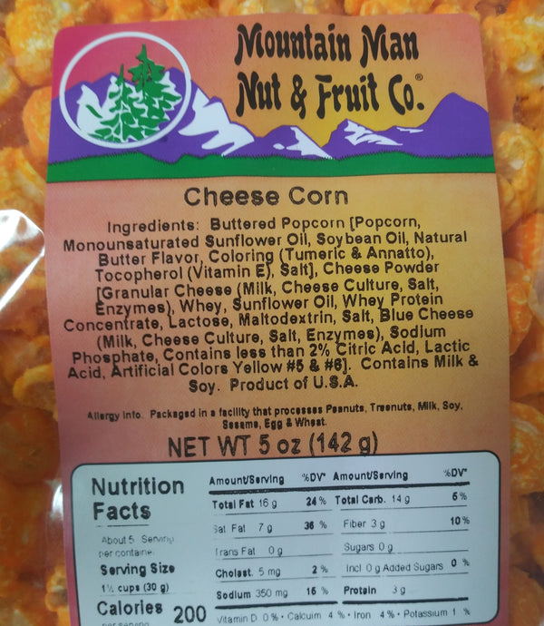 Cheese Corn Label