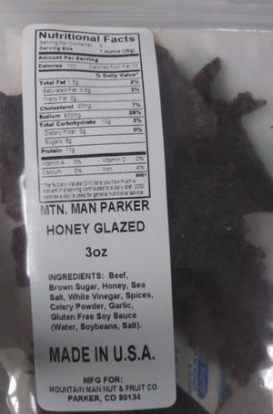 Honey Glazed Beef Jerky Label