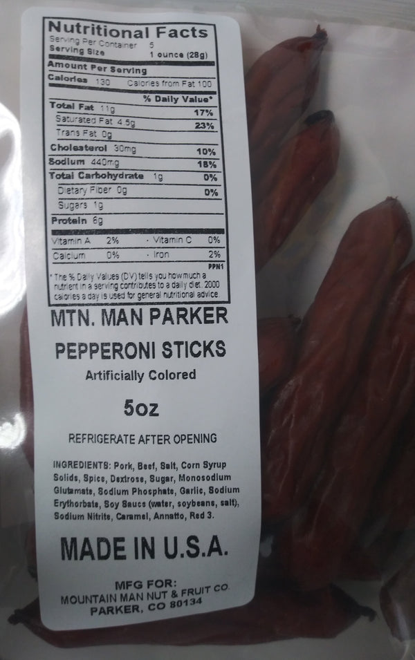 Pepperoni Sticks Label