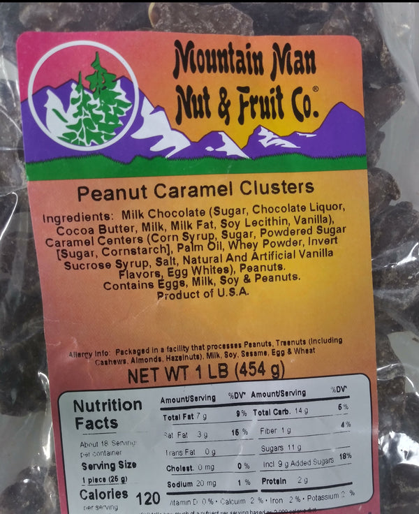 Peanut Caramel Clusters Label