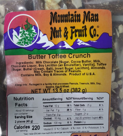 Butter Toffee Crunch 13.5oz Label