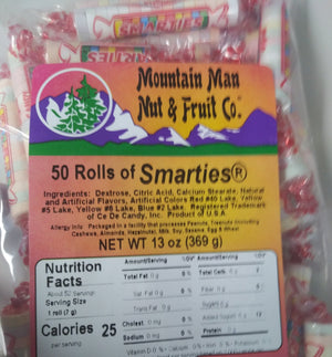 smarties® rolls label