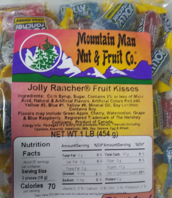 Jolly Rancher® Fruit Kisses label