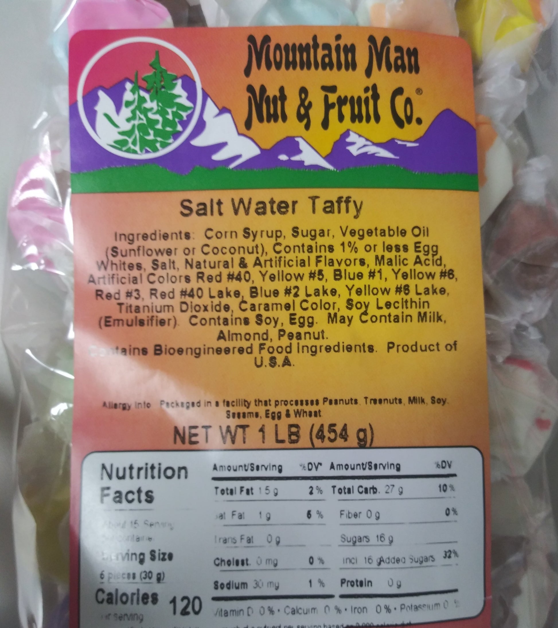 Salt Water Taffy Label